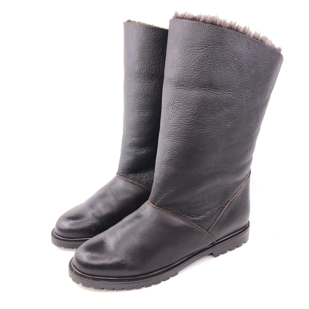 La Canadienne Brown Leather Winter Boots 8.5M - Picture 4 of 13